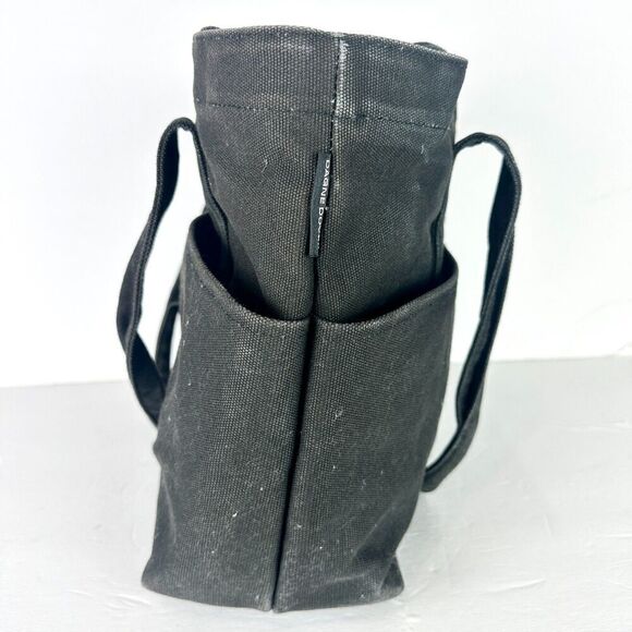 Dagne Dover Vida Organic Cotton Tote Laptop Bag Black - Picture 3 of 9